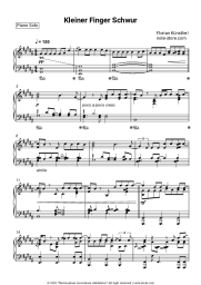 Sheet music, chords Florian Künstler - Kleiner Finger Schwur