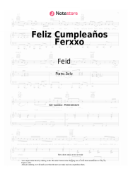 Sheet music, chords Feid - Feliz Cumpleaños Ferxxo