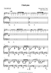 Sheet music, chords Havana, Yaar - I lost you