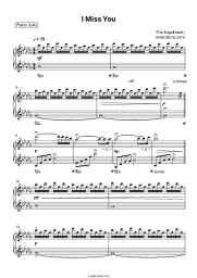 Sheet music, chords The Daydream - I miss you