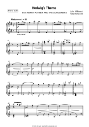 Sheet music, chords John Williams - Hedwig's Theme