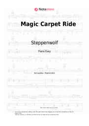 Sheet music, chords Steppenwolf - Magic Carpet Ride