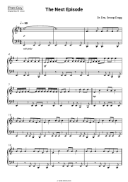 Sheet music, chords Dr. Dre, Snoop Dogg - The Next Episode