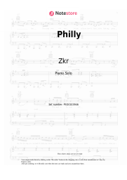 Sheet music, chords Zkr, SDM - Philly