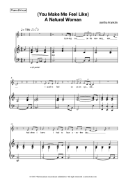 Sheet music, chords Aretha Franklin - (You Make Me Feel Like) A Natural Woman