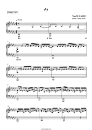 Sheet music, chords 10AGE, Ramil' - Ау