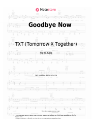 Sheet music, chords Tomorrow X Together - Goodbye Now