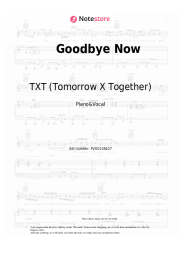 Sheet music, chords Tomorrow X Together - Goodbye Now