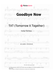Sheet music, chords Tomorrow X Together - Goodbye Now