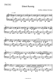 Sheet music, chords Gorillaz, Adeleye Omotayo - Silent Running