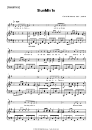 Sheet music, chords Chris Norman, Suzi Quatro - Stumblin' In