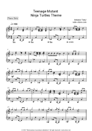 Sheet music, chords Imitator Tots - Teenage Mutant Ninja Turtles theme