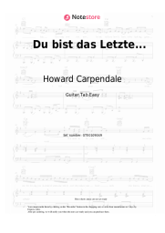 undefined Howard Carpendale - Du bist das Letzte...