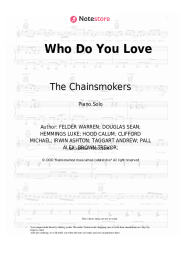 Sheet music, chords The Chainsmokers, 5 Seconds of Summer - Who Do You Love