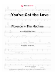 Sheet music, chords Florence + The Machine - You've Got the Love