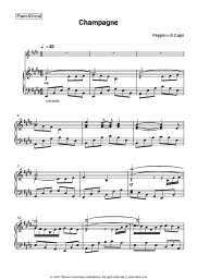 Sheet music, chords Peppino di Capri - Champagne