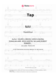 Sheet music, chords NAV, Meek Mill - Tap