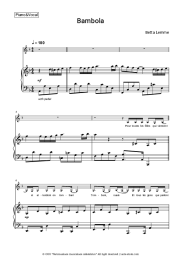 Sheet music, chords Betta Lemme - Bambola
