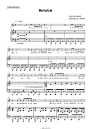 Sheet music, chords Ikke Huftgold, Schürze, DJ Robin - Bumsbar