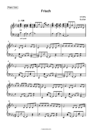 Sheet music, chords 01099, Gustav - Frisch