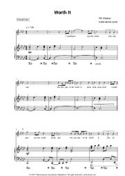 Sheet music, chords YK Osiris -  Worth It