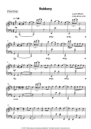 Sheet music, chords Juice WRLD - Robbery