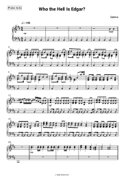 Sheet music, chords Teya, Salena - Who the Hell Is Edgar?