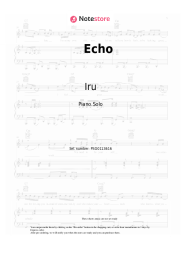 Sheet music, chords Iru - Echo