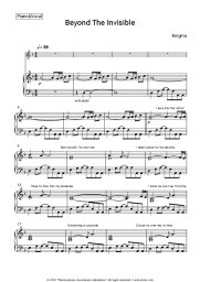 Sheet music, chords Enigma - Beyond The Invisible