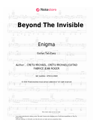 Sheet music, chords Enigma - Beyond The Invisible