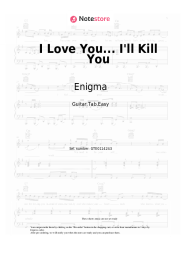 Sheet music, chords Enigma - I Love You... I'll Kill You