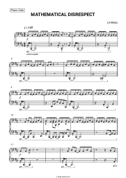 Sheet music, chords Lil Mabu - MATHEMATICAL DISRESPECT