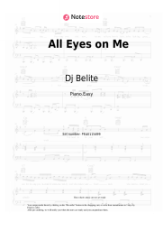 Sheet music, chords Dj Belite - All Eyes on Me