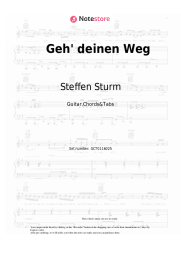 Sheet music, chords Steffen Sturm - Geh' deinen Weg
