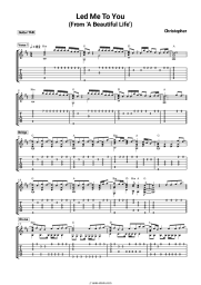 Sheet music, chords Christopher - Led Me To You (From ‘A Beautiful Life’)