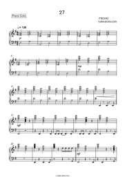 Sheet music, chords Feduk - 27