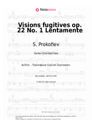 undefined S. Prokofiev - Visions fugitives op. 22 No. 1 Lentamente