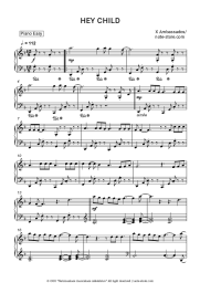 Sheet music, chords X Ambassadors - Hey child