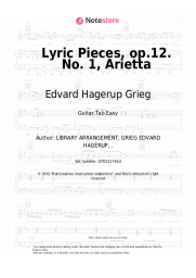 undefined Edvard Hagerup Grieg - Lyric Pieces, op.12. No. 1 Arietta