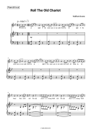 Sheet music, chords Nathan Evans -  Roll The Old Chariot