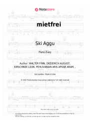 Sheet music, chords Ski Aggu, SIRA - mietfrei