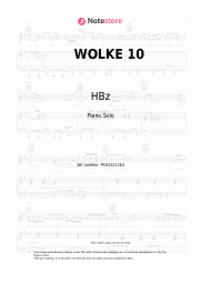 Sheet music, chords HBz, HARRY - WOLKE 10