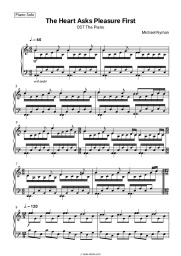 Sheet music, chords Michael Nyman - The Heart Asks Pleasure First (OST The Piano)