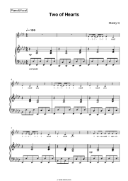 Sheet music, chords Stacey Q - Two of Hearts