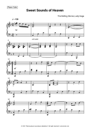 Sheet music, chords The Rolling Stones, Lady Gaga - Sweet Sounds of Heaven