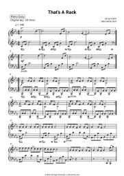 Sheet music, chords Lil Uzi Vert - That's a Rack