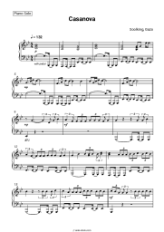 Sheet music, chords Soolking, Gazo - Casanova