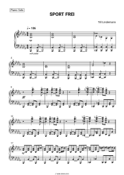 Sheet music, chords Till Lindemann - SPORT FREI