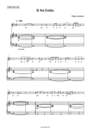 Sheet music, chords Íñigo Quintero - Si No Estás