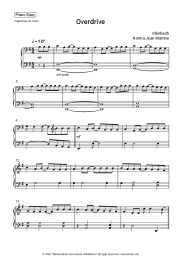 Sheet music, chords Ofenbach, Norma Jean Martine - Overdrive